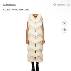 AZALEA WANG FULL LENGTH FUR COAT NWT